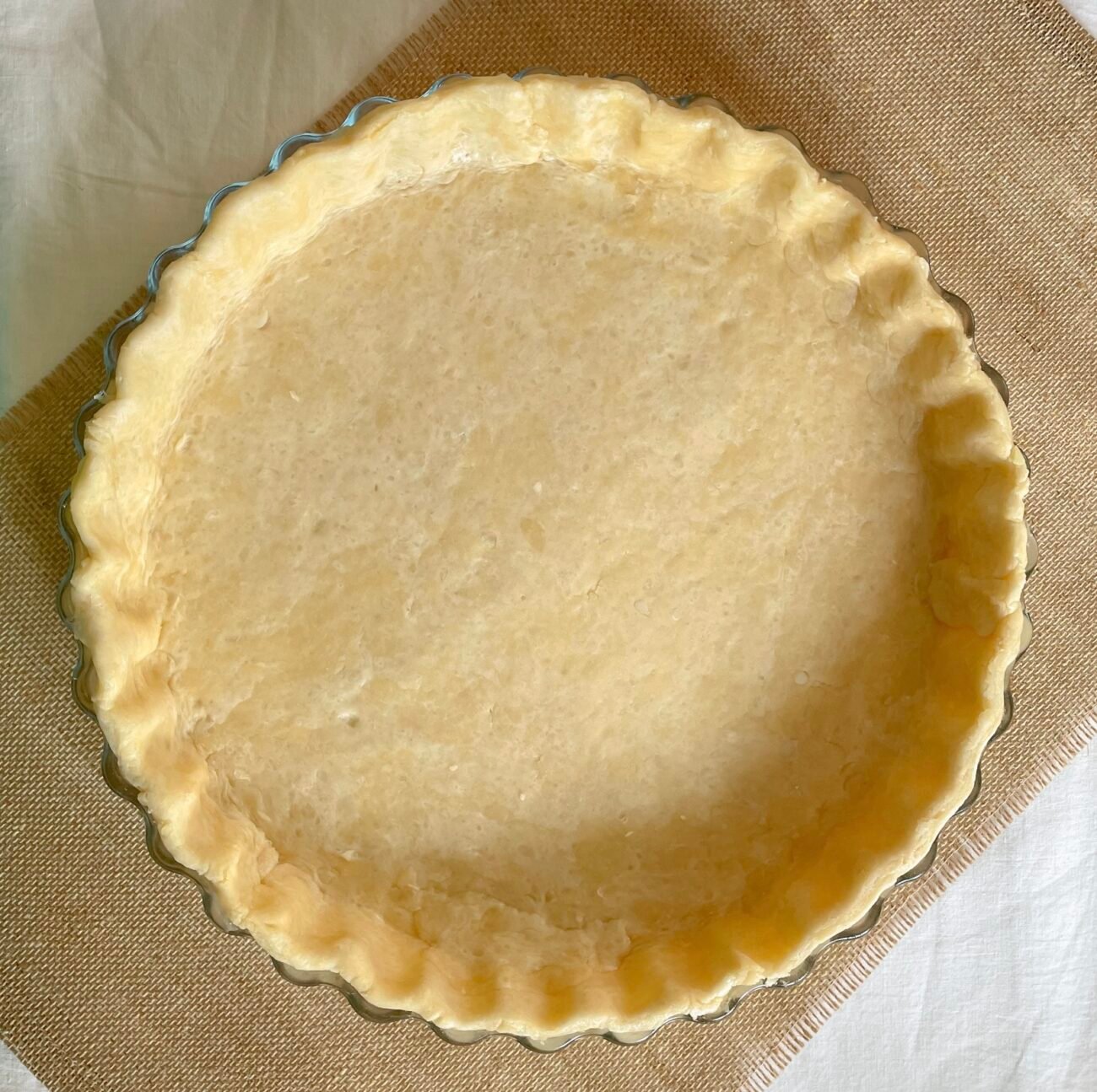 uncooked pie curst