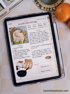 Digital recipe book